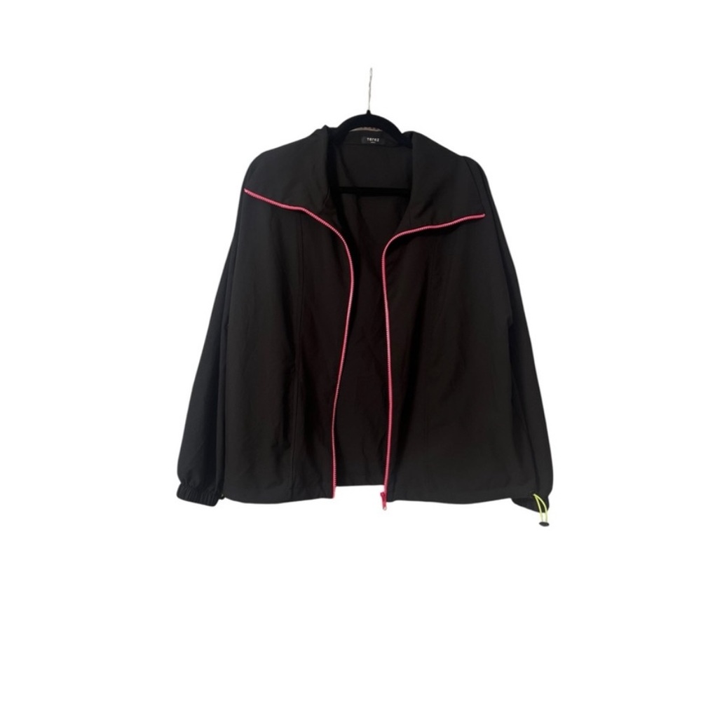 Terez Black Jacket with Neon Highlights